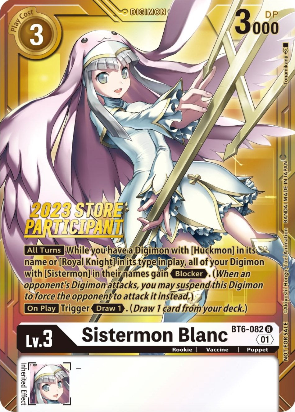 Sistermon Blanc [BT6-082] (2023 Store Participant) [Double Diamond Promos] | Anubis Games and Hobby