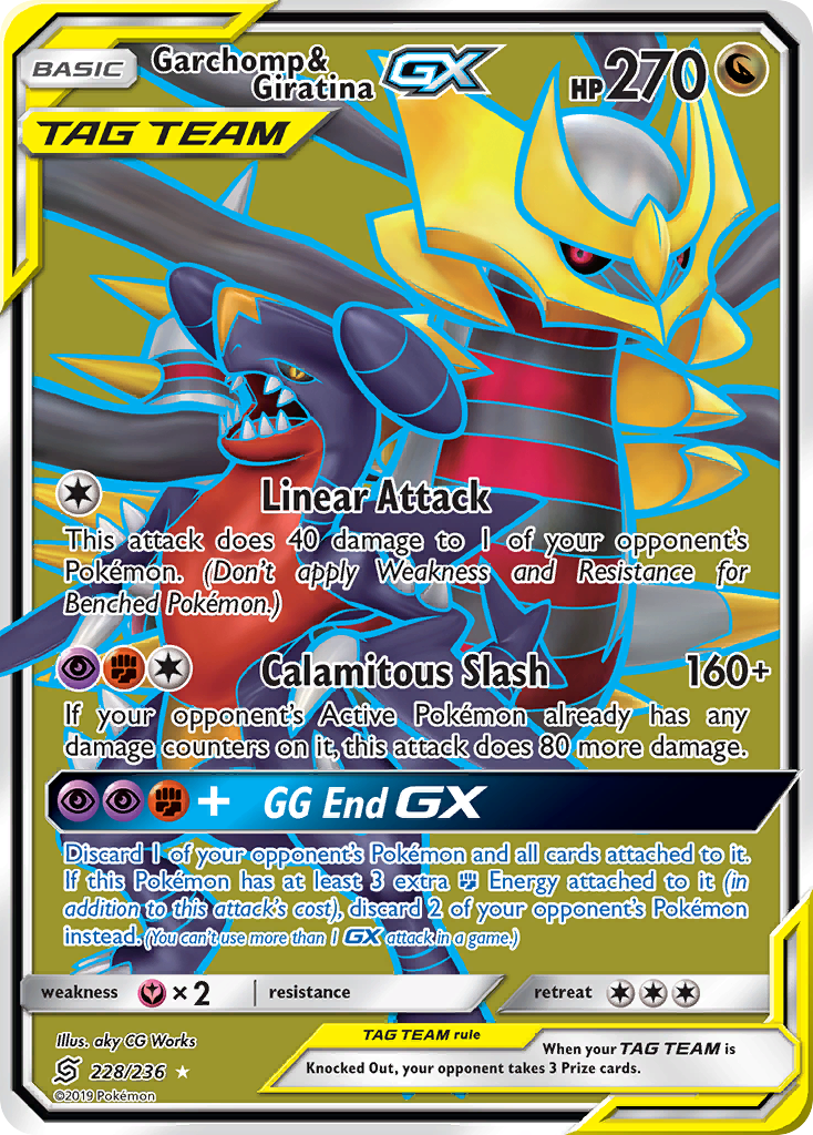 Garchomp & Giratina GX (228/236) [Sun & Moon: Unified Minds] | Anubis Games and Hobby