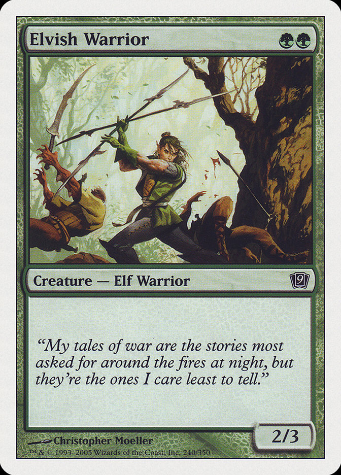 Elvish Warrior [Ninth Edition] | Anubis Games and Hobby