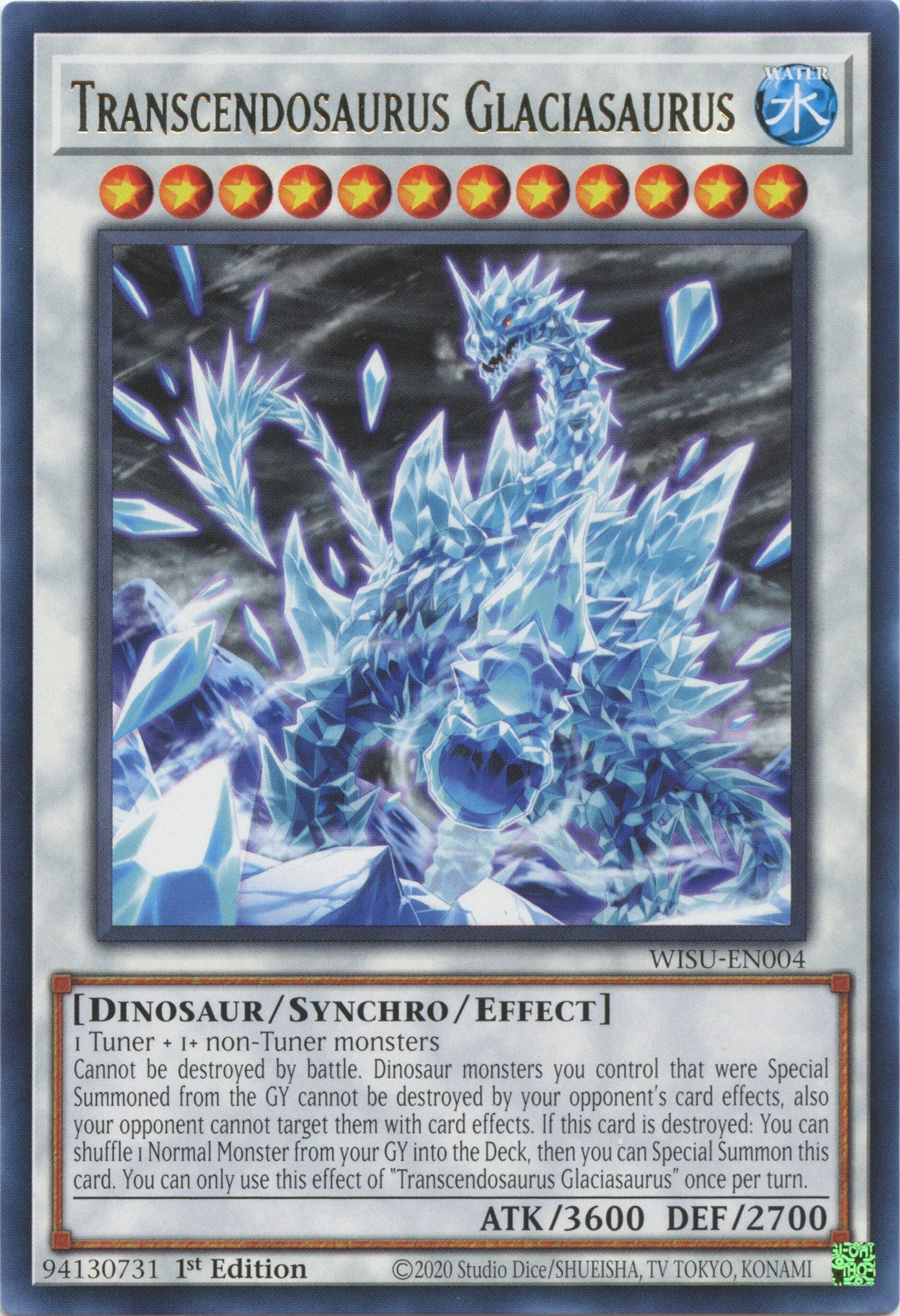 Transcendosaurus Glaciasaurus [WISU-EN004] Rare | Anubis Games and Hobby