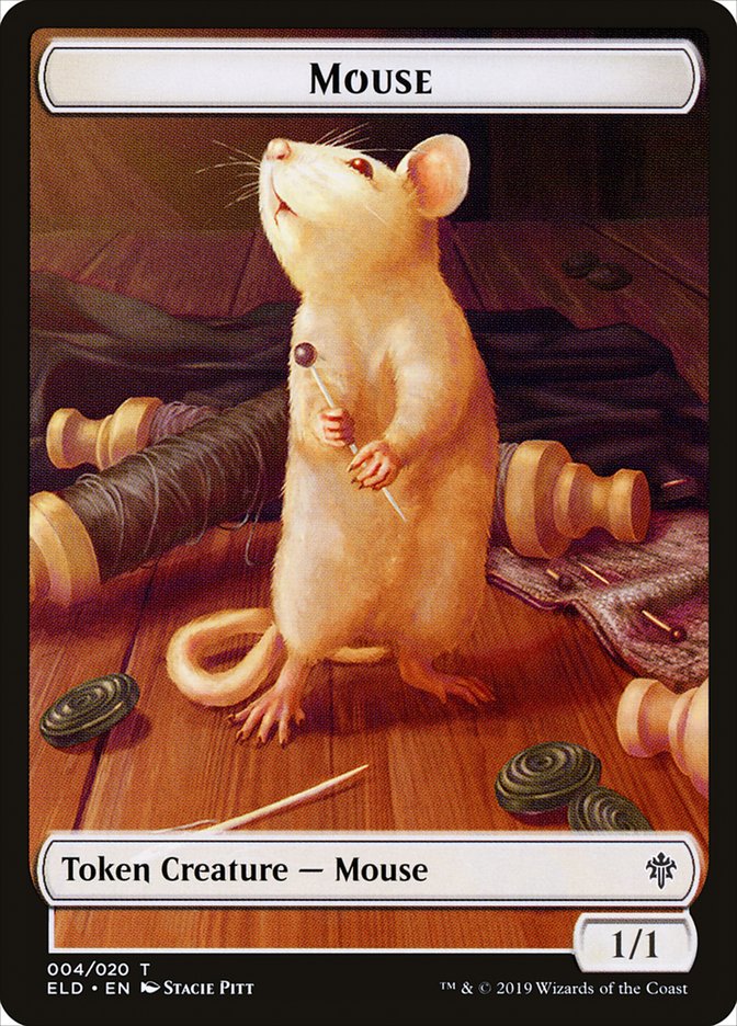 Mouse Token [Throne of Eldraine Tokens] | Anubis Games and Hobby