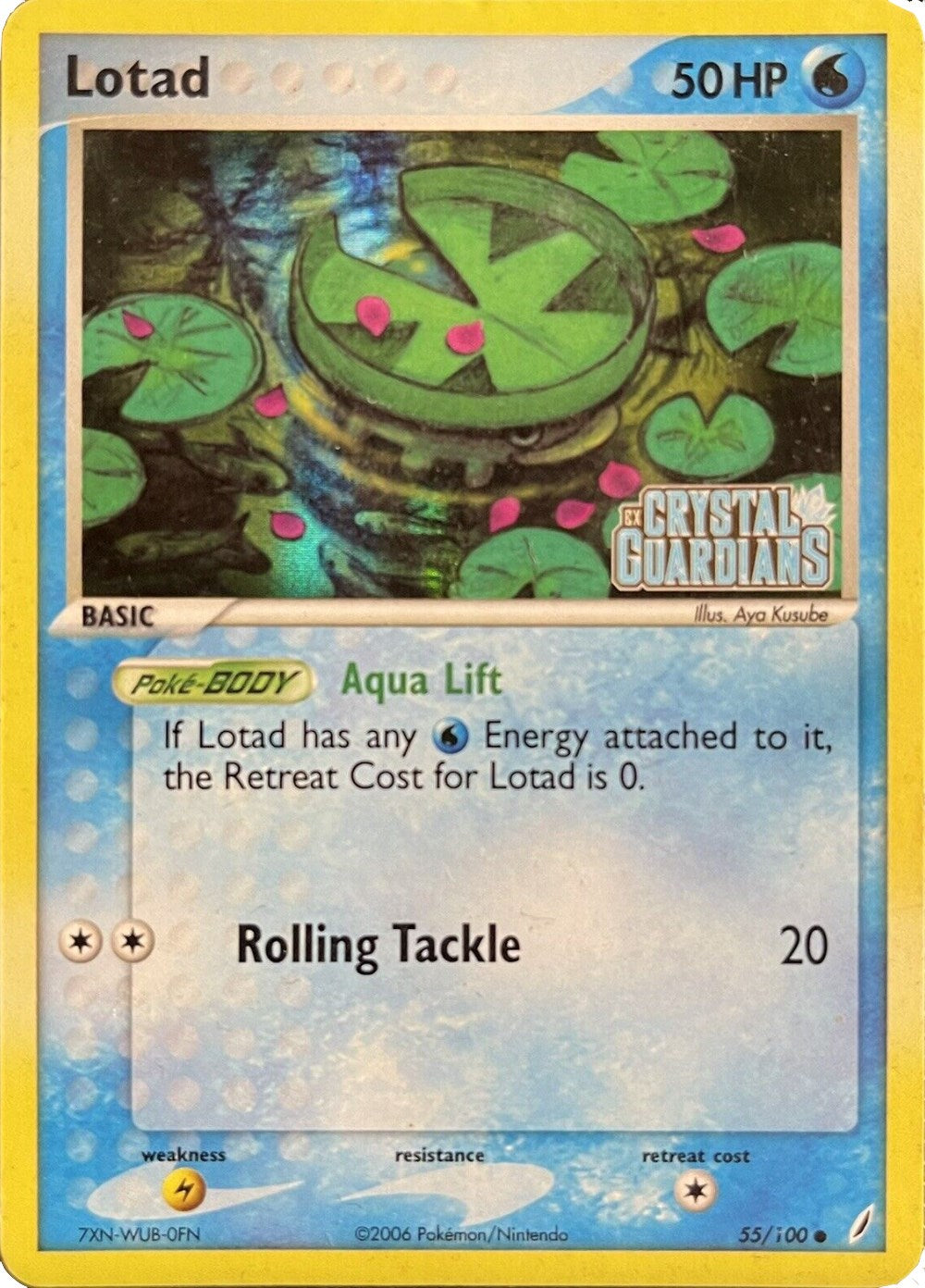 Lotad (055/100) (Theme Deck Exclusive) [EX: Crystal Guardians] | Anubis Games and Hobby