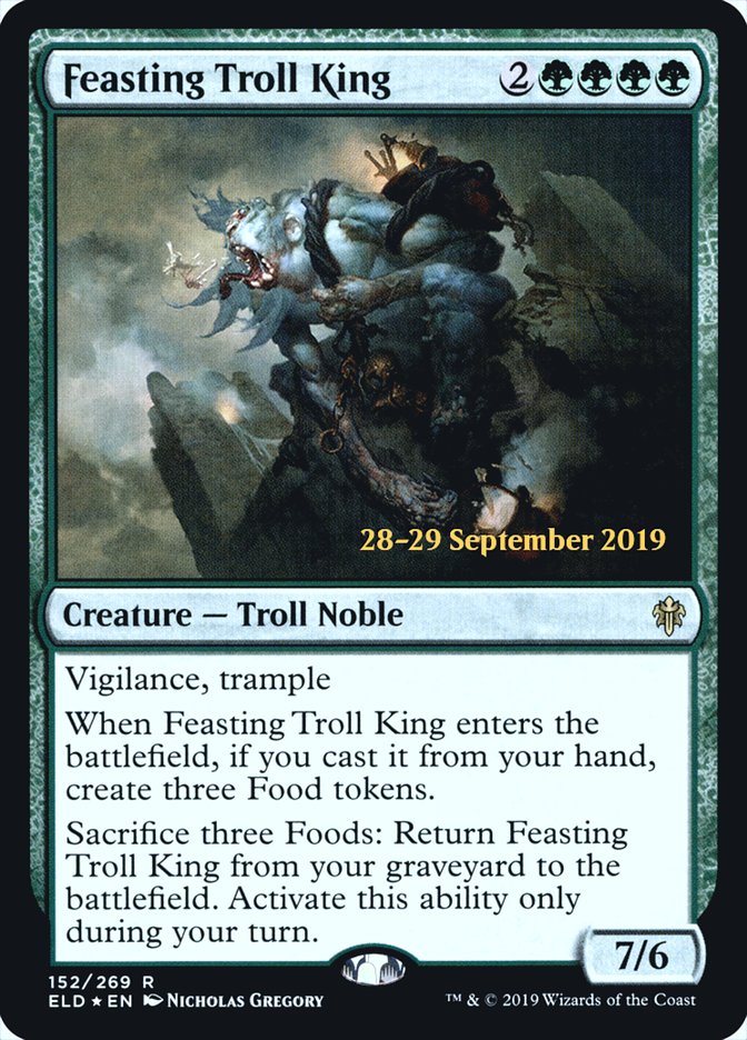 Feasting Troll King [Throne of Eldraine Prerelease Promos] | Anubis Games and Hobby