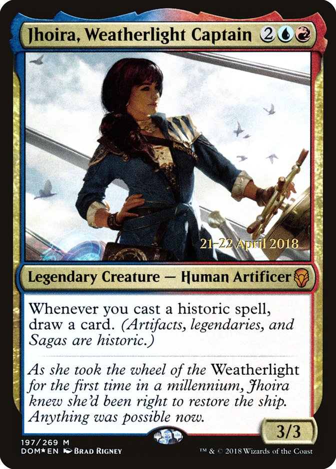 Jhoira, Weatherlight Captain [Dominaria Prerelease Promos] | Anubis Games and Hobby