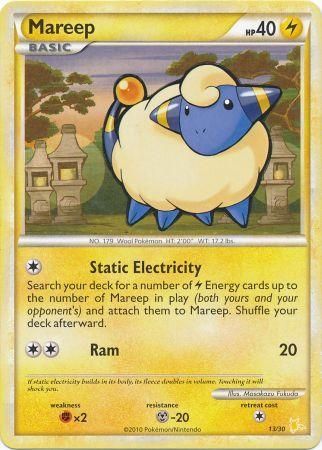 Mareep (13/30) [HeartGold & SoulSilver: Trainer Kit - Raichu] | Anubis Games and Hobby