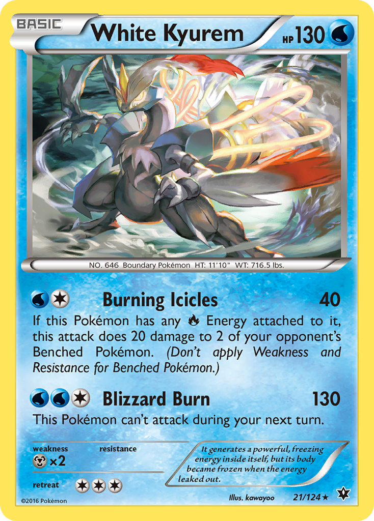 White Kyurem (21/124) [XY: Fates Collide] | Anubis Games and Hobby