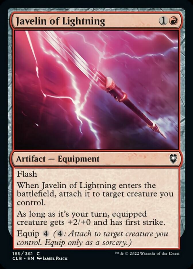 Javelin of Lightning [Commander Legends: Battle for Baldur's Gate] | Anubis Games and Hobby