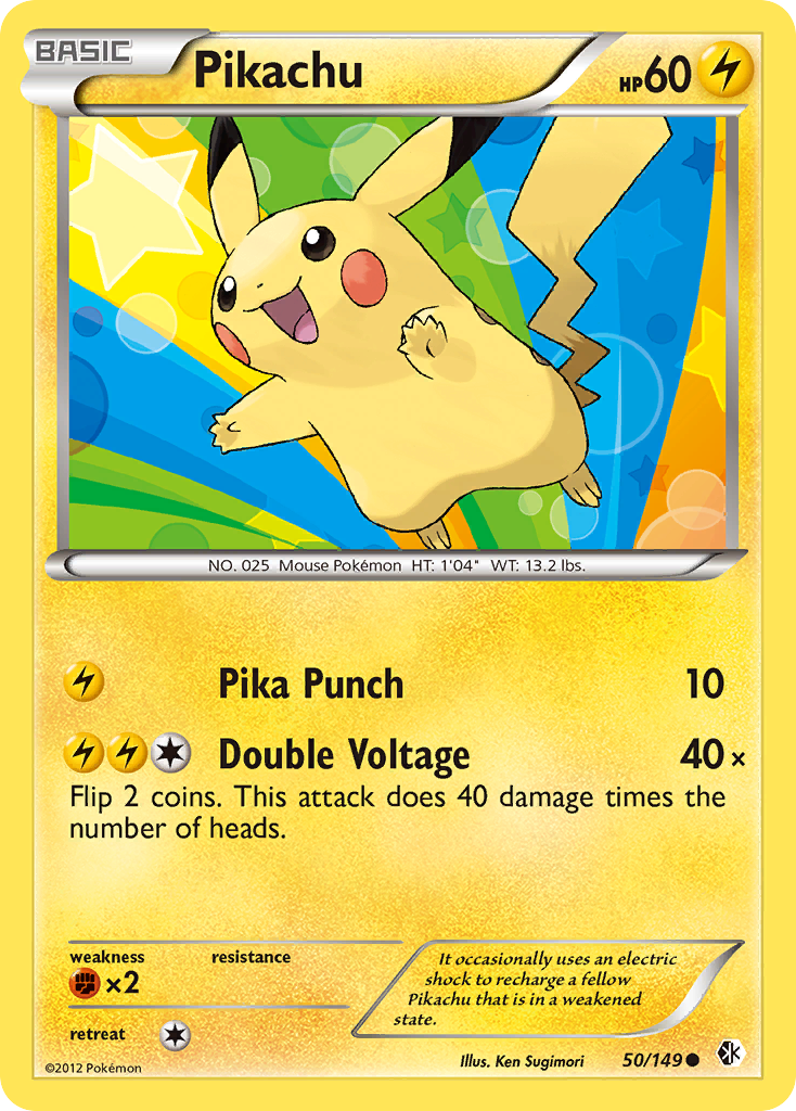 Pikachu (50/149) [Black & White: Boundaries Crossed] | Anubis Games and Hobby