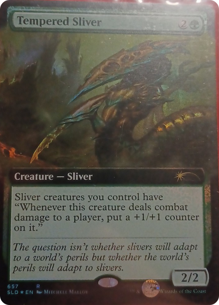 Tempered Sliver (Extended Art) [Secret Lair Drop Promos] | Anubis Games and Hobby