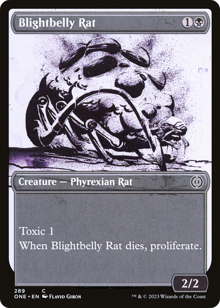 Blightbelly Rat (Showcase Ichor) [Phyrexia: All Will Be One] | Anubis Games and Hobby