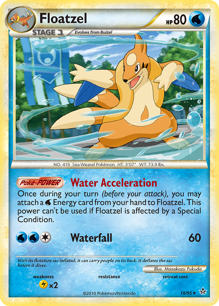 Floatzel (16/95) [HeartGold & SoulSilver: Unleashed] | Anubis Games and Hobby