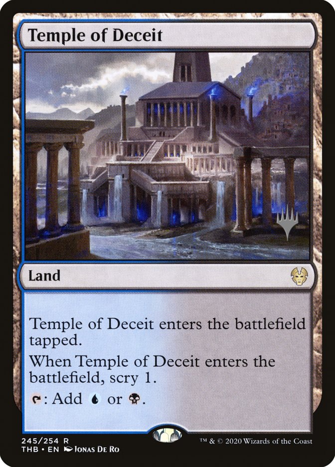 Temple of Deceit (Promo Pack) [Theros Beyond Death Promos] | Anubis Games and Hobby