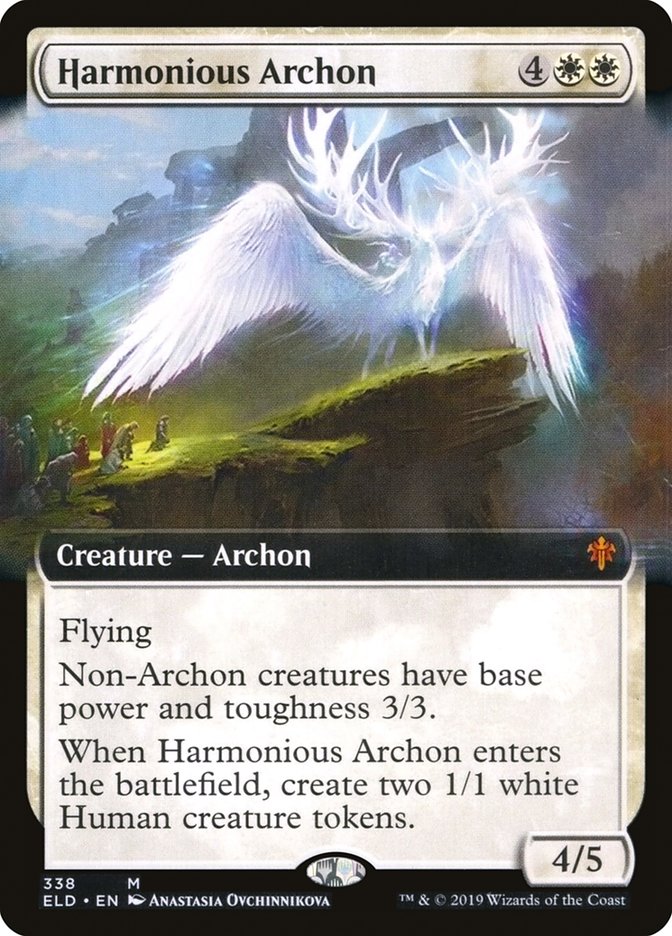 Harmonious Archon (Extended Art) [Throne of Eldraine] | Anubis Games and Hobby