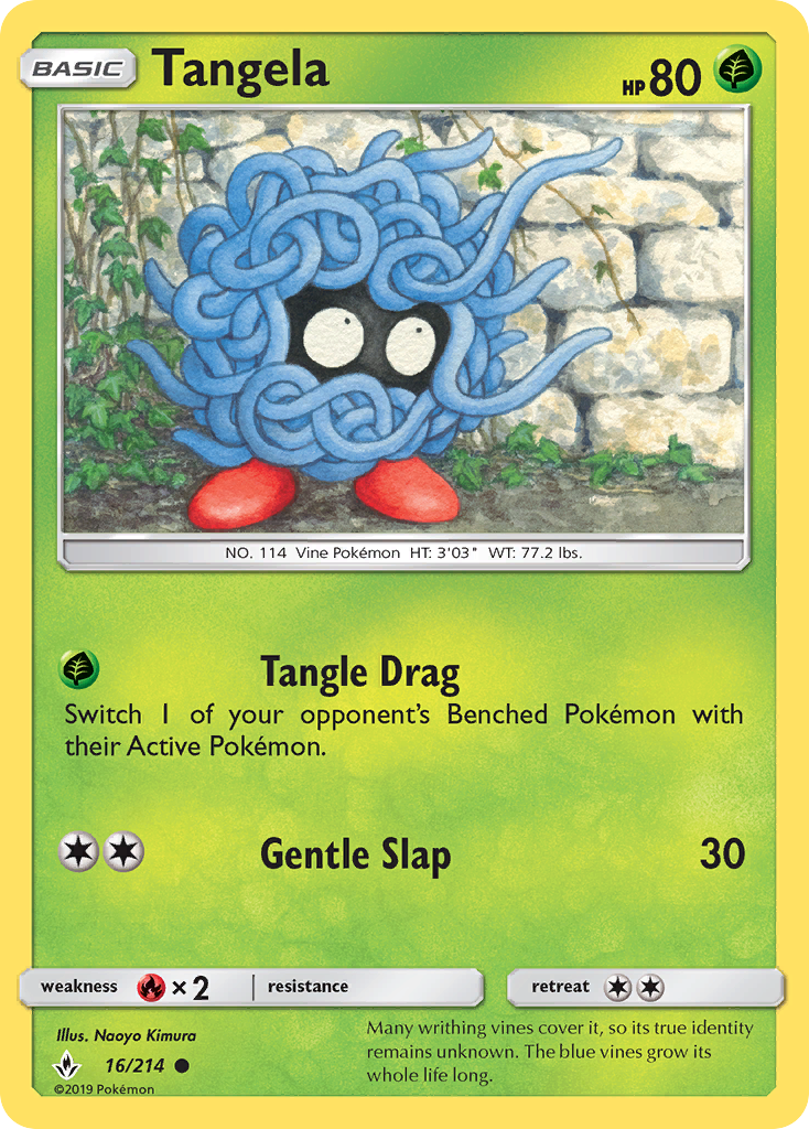 Tangela (16/214) [Sun & Moon: Unbroken Bonds] | Anubis Games and Hobby