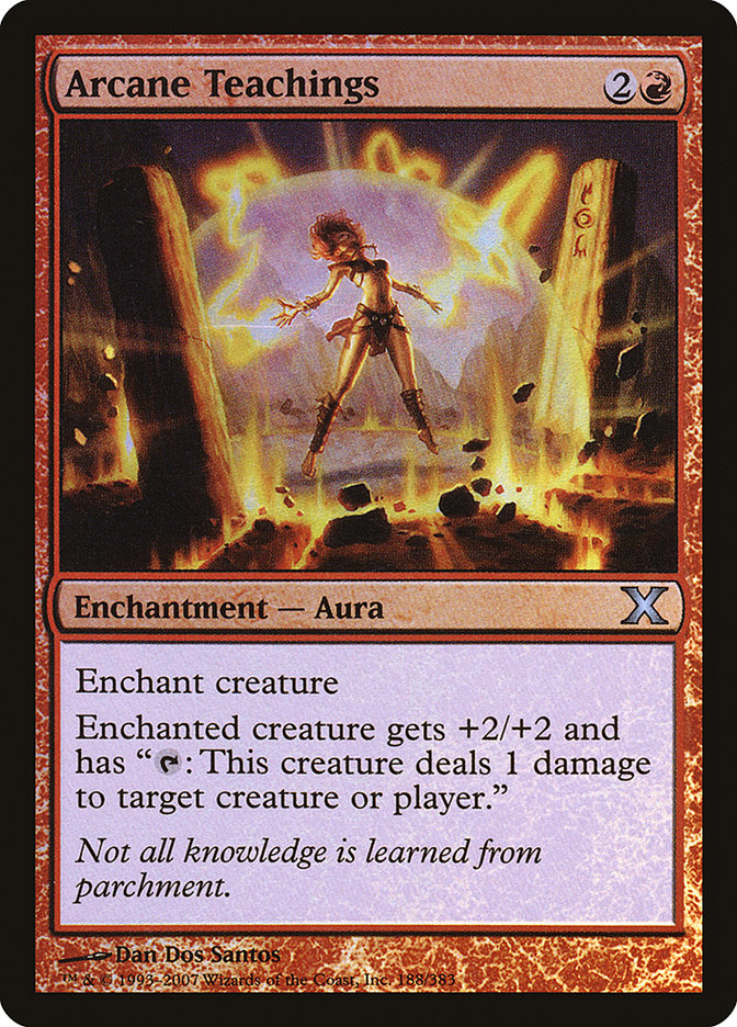 Arcane Teachings (Premium Foil) [Tenth Edition] | Anubis Games and Hobby