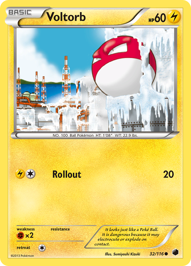 Voltorb (32/116) [Black & White: Plasma Freeze] | Anubis Games and Hobby