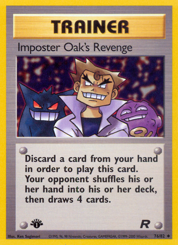 Imposter Oak's Revenge (76/82) [Team Rocket 1st Edition] | Anubis Games and Hobby