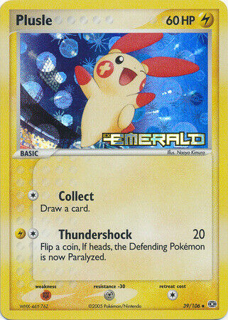 Plusle (39/106) (Stamped) [EX: Emerald] | Anubis Games and Hobby