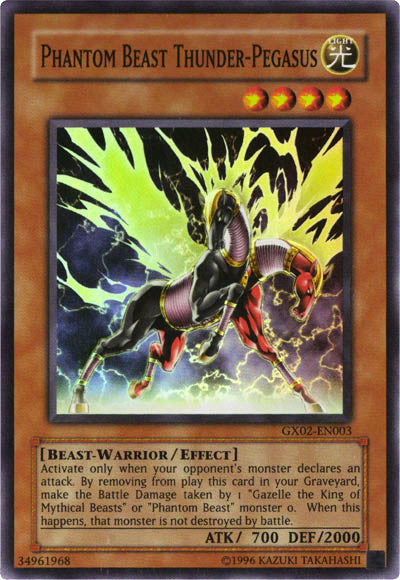 Phantom Beast Thunder-Pegasus [GX02-EN003] Super Rare | Anubis Games and Hobby