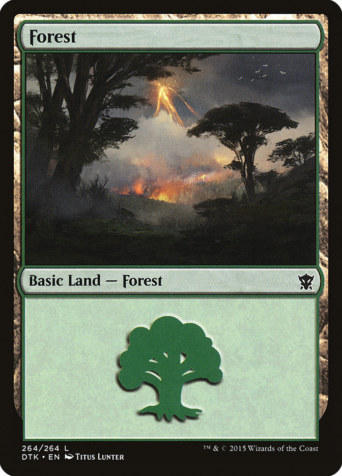 Forest (264) [Dragons of Tarkir] | Anubis Games and Hobby