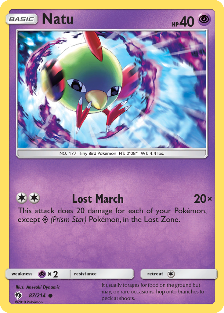 Natu (87/214) [Sun & Moon: Lost Thunder] | Anubis Games and Hobby