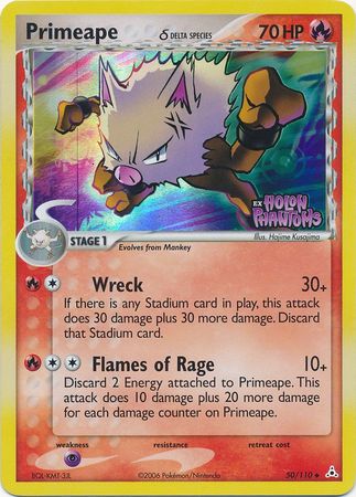 Primeape (50/110) (Delta Species) (Stamped) [EX: Holon Phantoms] | Anubis Games and Hobby