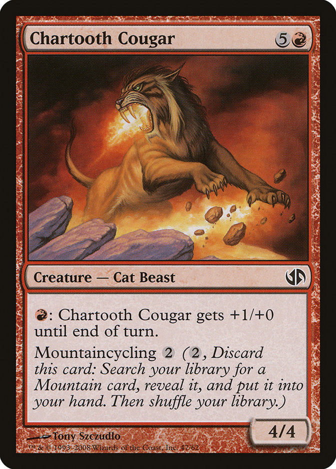 Chartooth Cougar [Duel Decks: Jace vs. Chandra] | Anubis Games and Hobby
