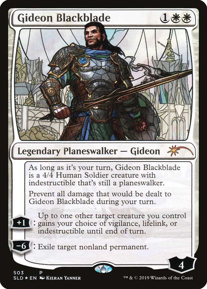 Gideon Blackblade (Stained Glass) [Secret Lair Drop Promos] | Anubis Games and Hobby