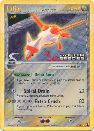 Latias (8/113) (Delta Species) (Stamped) [EX: Delta Species] | Anubis Games and Hobby