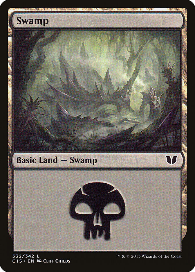 Swamp (332) [Commander 2015] | Anubis Games and Hobby