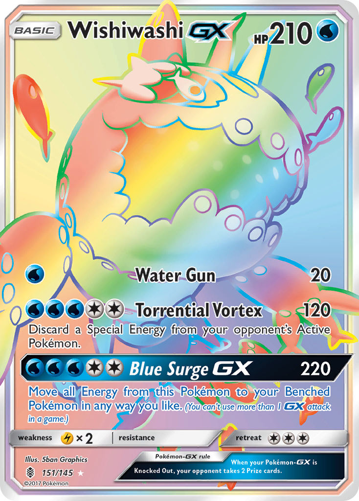 Wishiwashi GX (151/145) [Sun & Moon: Guardians Rising] | Anubis Games and Hobby