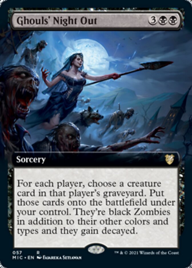 Ghouls' Night Out (Extended Art) [Innistrad: Midnight Hunt Commander] | Anubis Games and Hobby