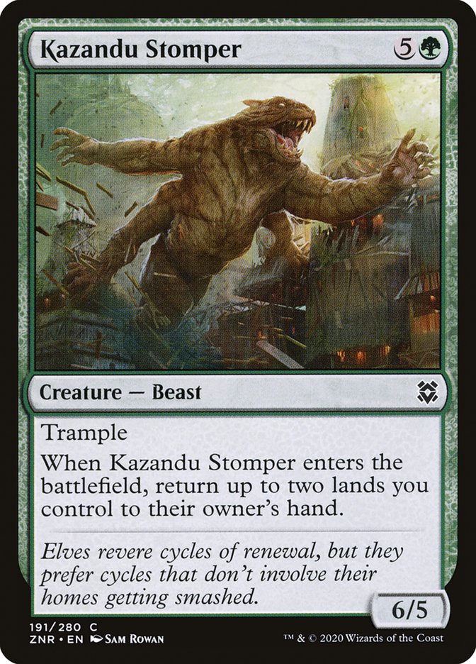 Kazandu Stomper [Zendikar Rising] | Anubis Games and Hobby