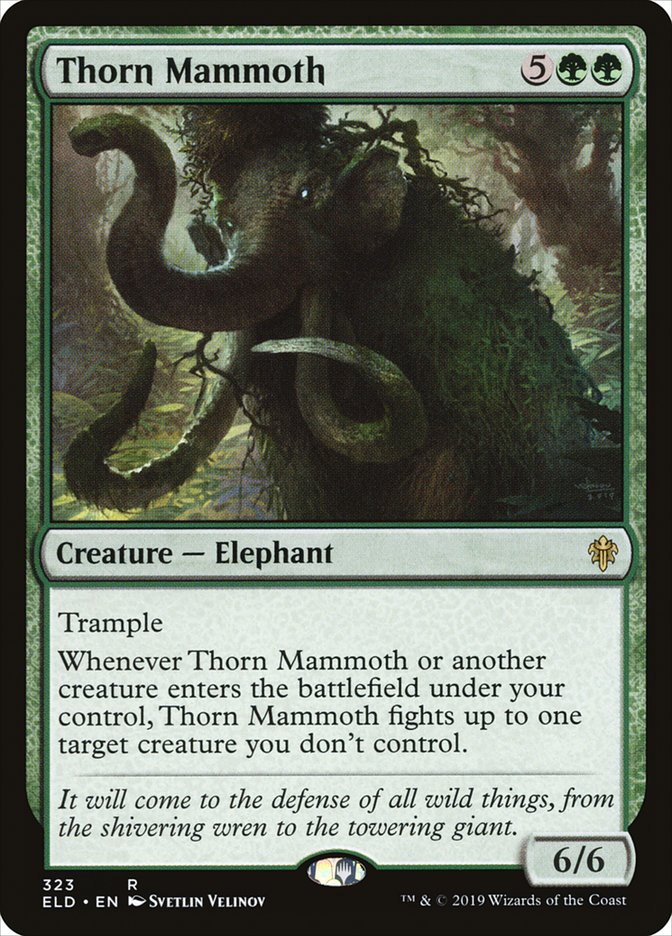 Thorn Mammoth [Throne of Eldraine] | Anubis Games and Hobby