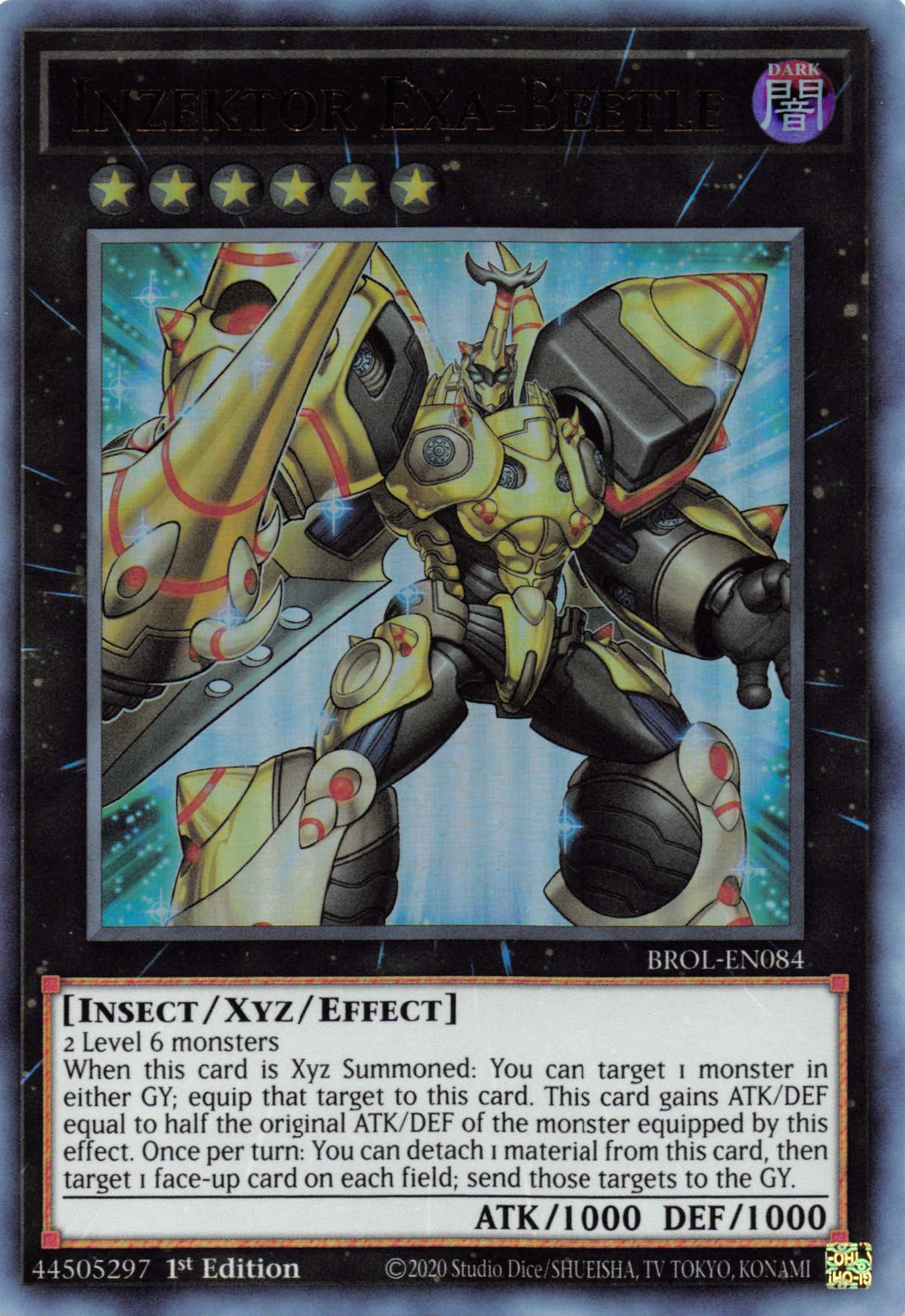 Inzektor Exa-Beetle [BROL-EN084] Ultra Rare | Anubis Games and Hobby