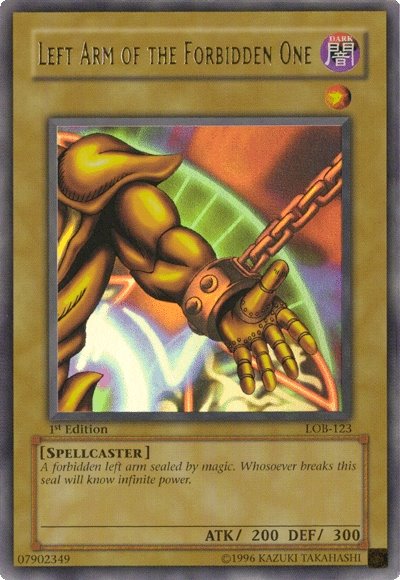 Left Arm of the Forbidden One [LOB-123] Ultra Rare | Anubis Games and Hobby