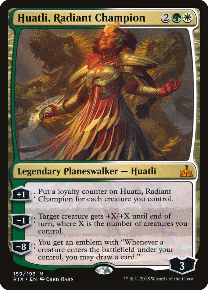 Huatli, Radiant Champion [Rivals of Ixalan] | Anubis Games and Hobby