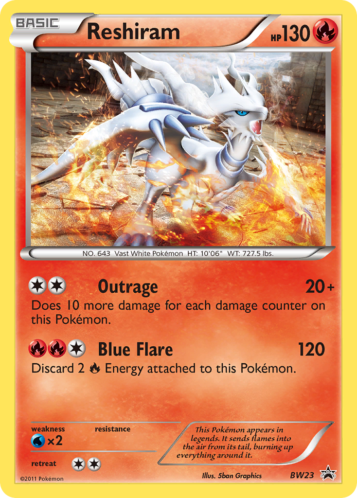 Reshiram (BW23) [Black & White: Black Star Promos] | Anubis Games and Hobby