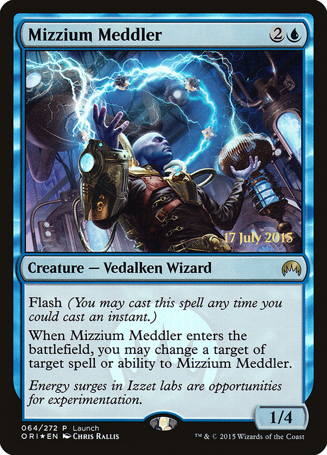 Mizzium Meddler (Launch) [Magic Origins Promos] | Anubis Games and Hobby