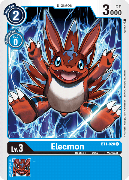 Elecmon [BT1-028] [Release Special Booster Ver.1.0] | Anubis Games and Hobby