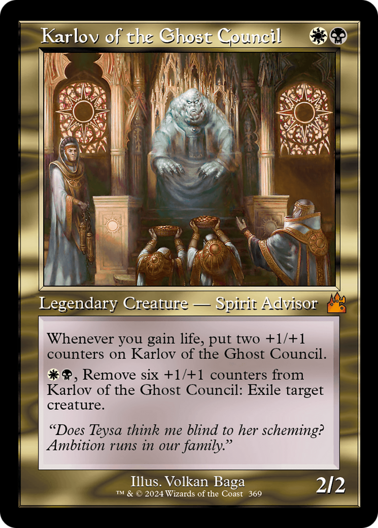 Karlov of the Ghost Council (Retro Frame) [Ravnica Remastered] | Anubis Games and Hobby