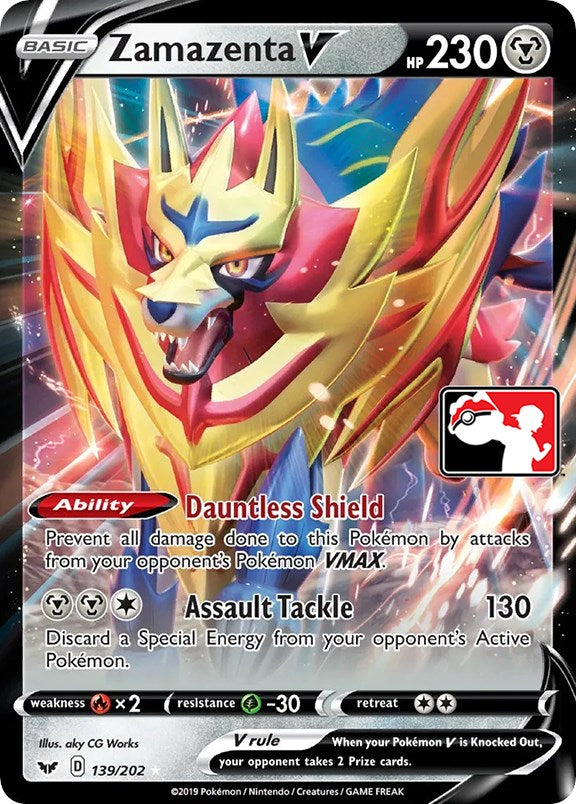 Zamazenta V (139/202) [Prize Pack Series One] | Anubis Games and Hobby