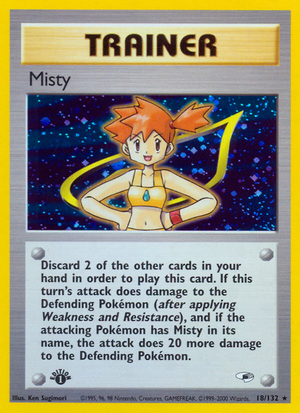 Misty (18/132) [Gym Heroes 1st Edition] | Anubis Games and Hobby