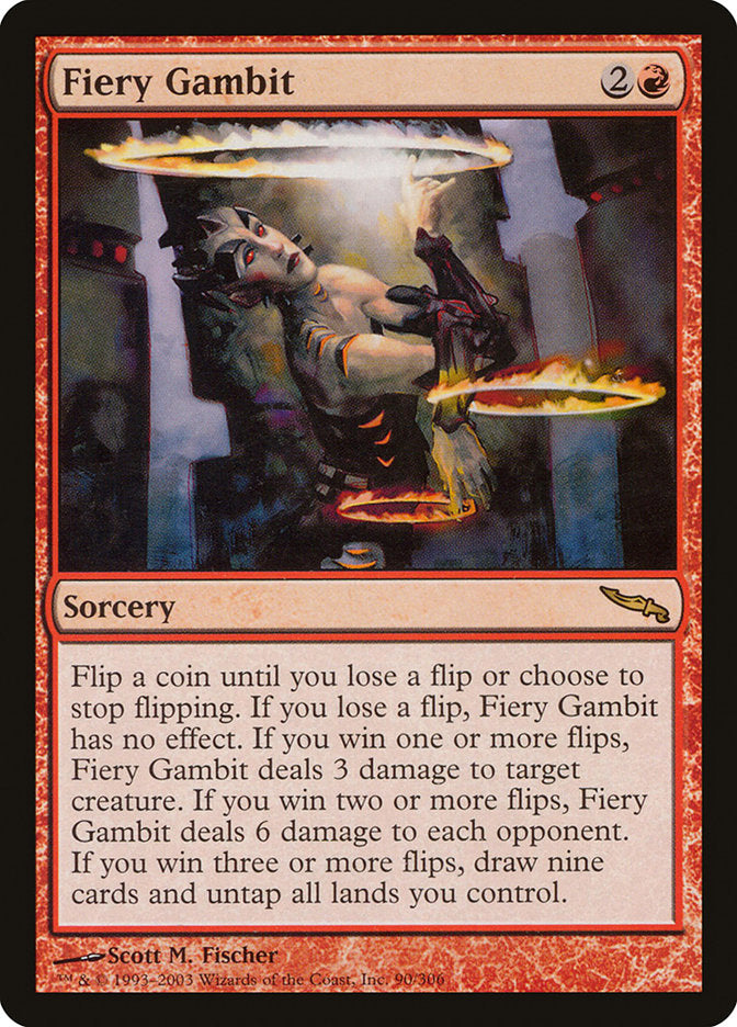 Fiery Gambit [Mirrodin] | Anubis Games and Hobby