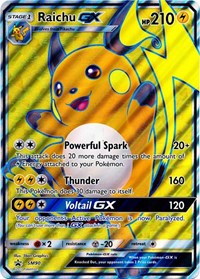 Raichu GX (SM90) (Jumbo Card) [Sun & Moon: Black Star Promos] | Anubis Games and Hobby