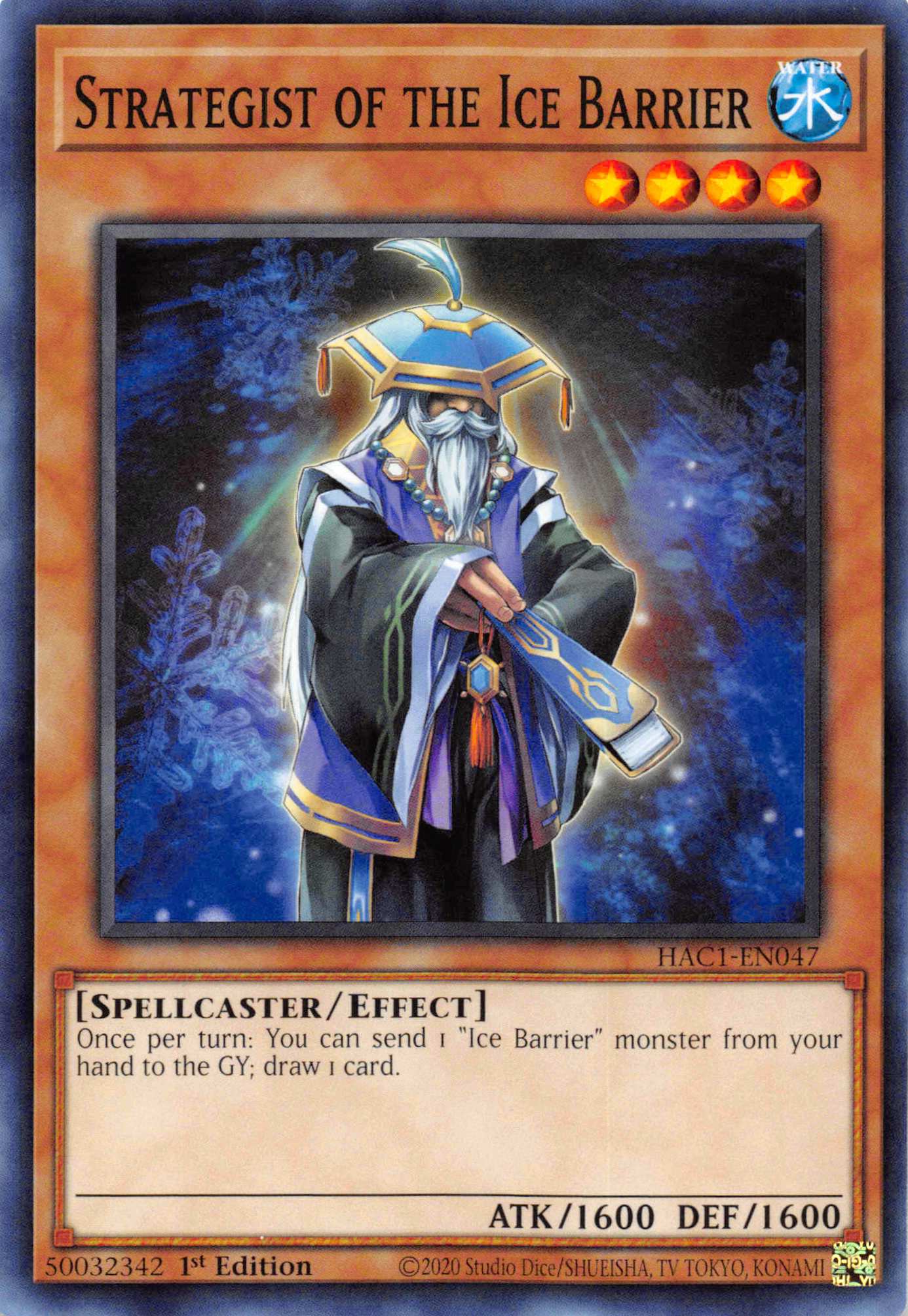 Strategist of the Ice Barrier (Duel Terminal) [HAC1-EN047] Parallel Rare | Anubis Games and Hobby