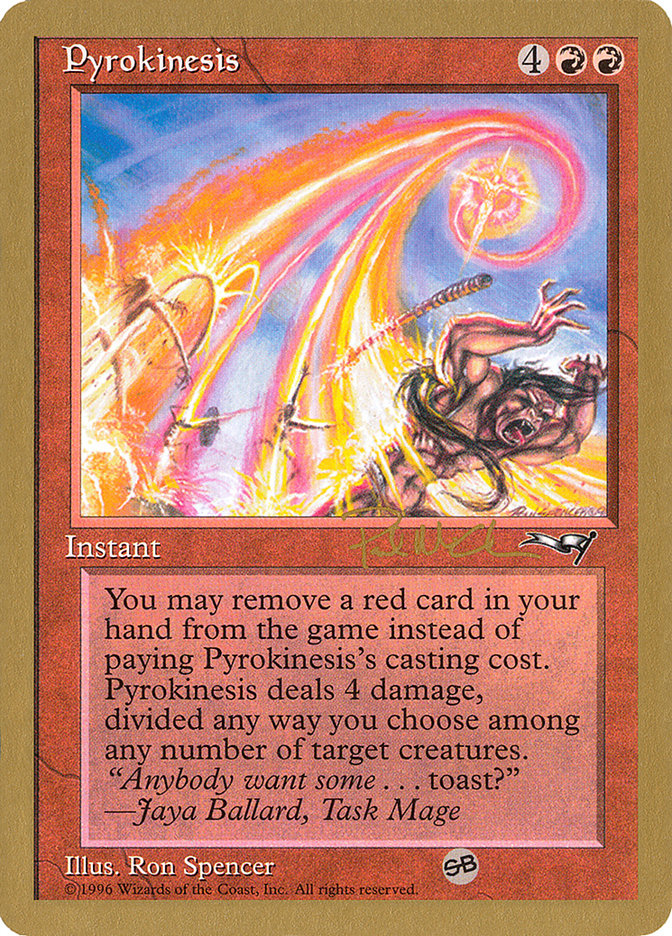 Pyrokinesis (Paul McCabe) (SB) [World Championship Decks 1997] | Anubis Games and Hobby