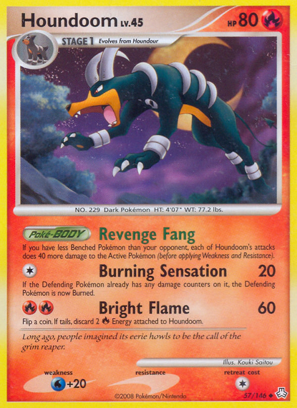 Houndoom (57/146) [Diamond & Pearl: Legends Awakened] | Anubis Games and Hobby