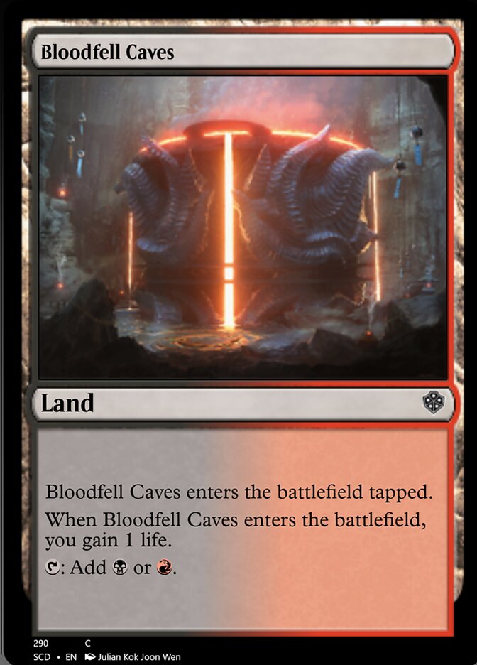 Bloodfell Caves [Starter Commander Decks] | Anubis Games and Hobby