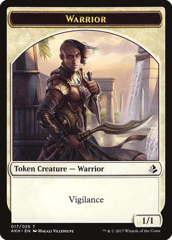 Warrior Token [Amonkhet Tokens] | Anubis Games and Hobby